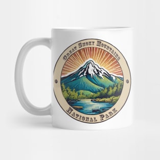 Sticker- Vintage Majestic Smoky Mountains National Park Emblem Mug